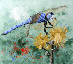 painting on canvas Blue Magic by Lubosh Valenta