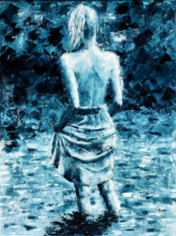 original art painting, Spring Water II
