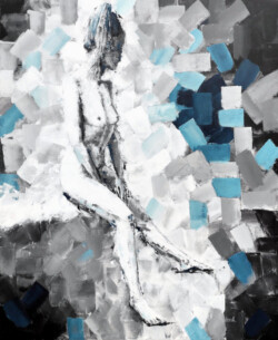 artistic nude painting, Blue Point