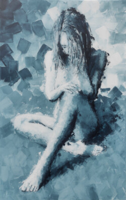 artistic nude painting, Before Dusk