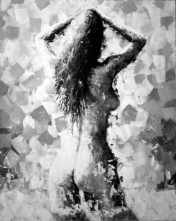 Painting, artistic nude, Morning Bath